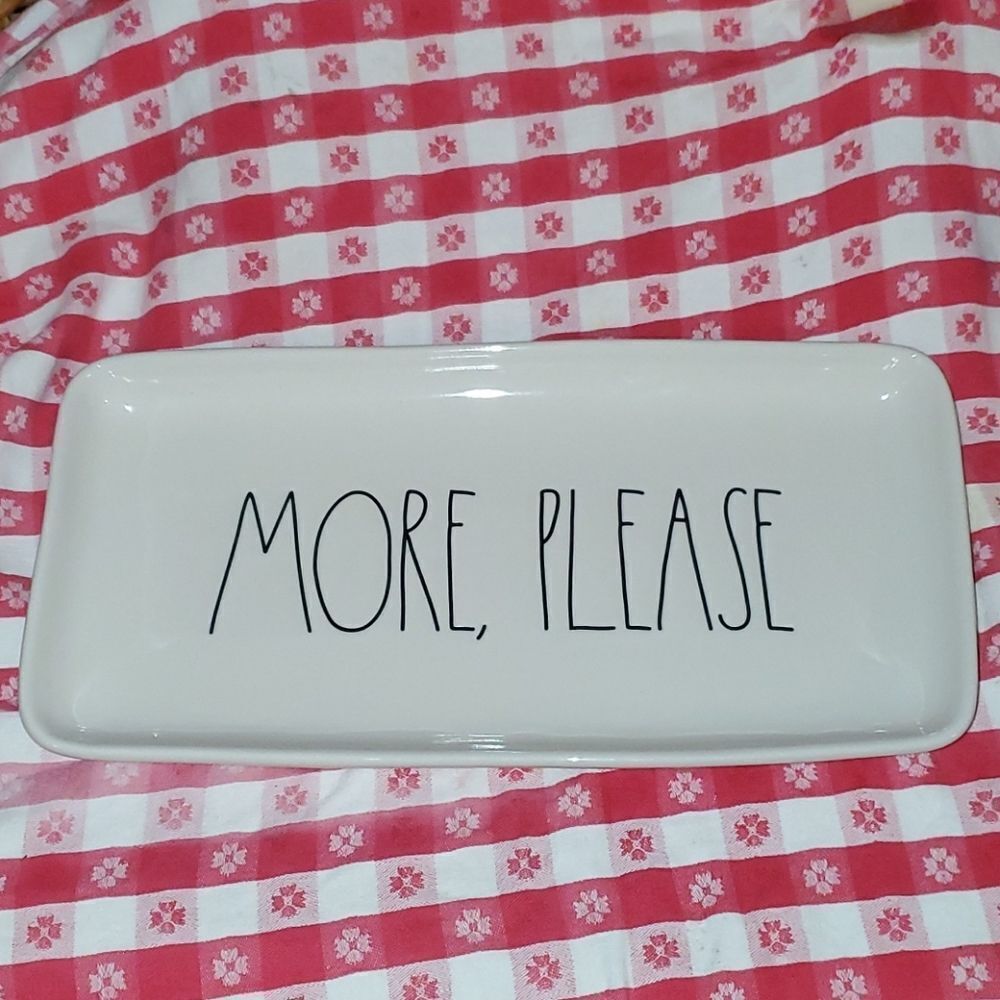 Rae Dunn by Magenta MORE, PLEASE Platter NWOT